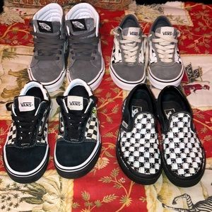 Vans skate shoes-Lot of four boys size 13